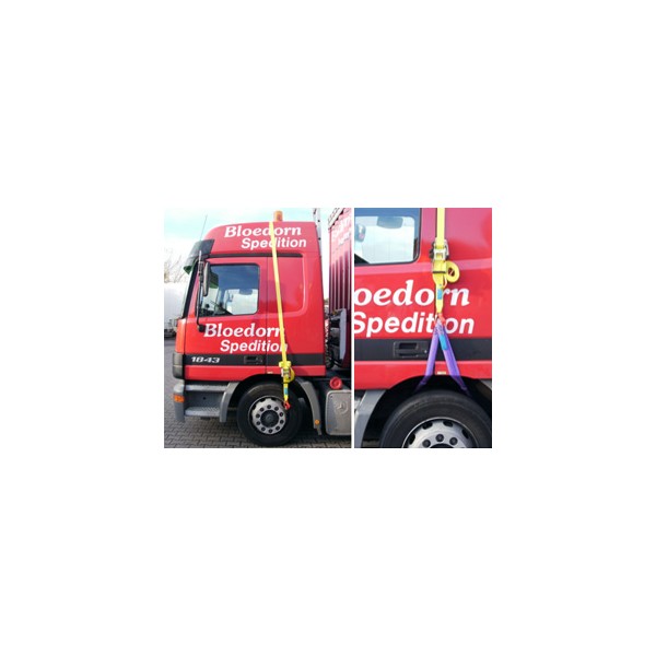 Primer stabilizacije kabine tovornega vozila