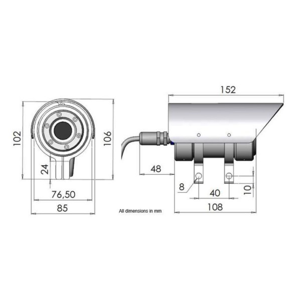 Stabilna termovizijska kamera Leader TIC LT10